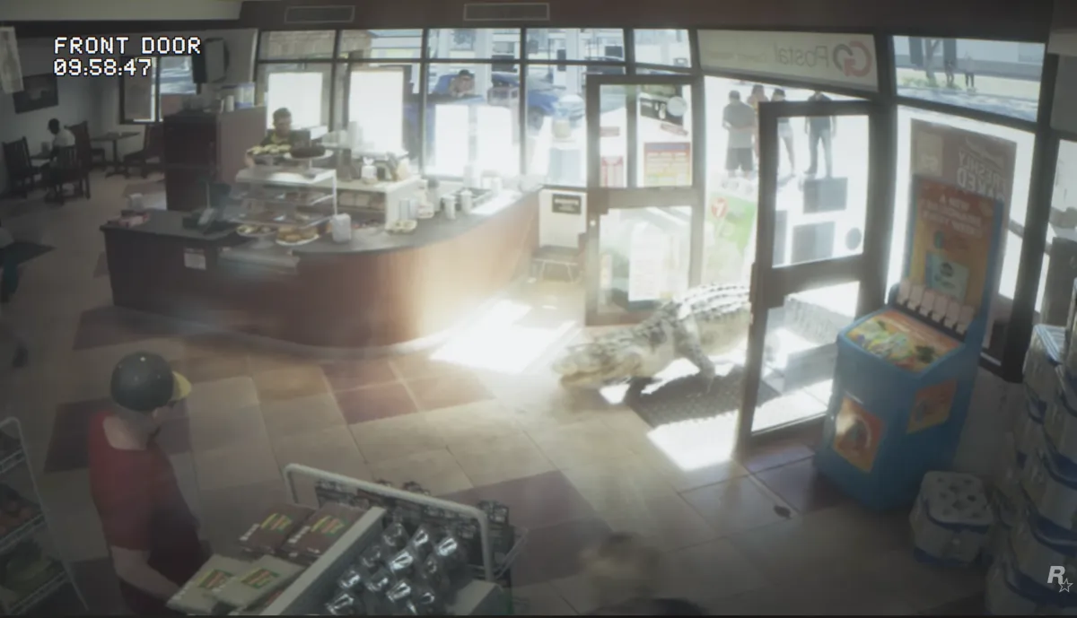 GTA 6 Trailer 1 - Alligator in Store