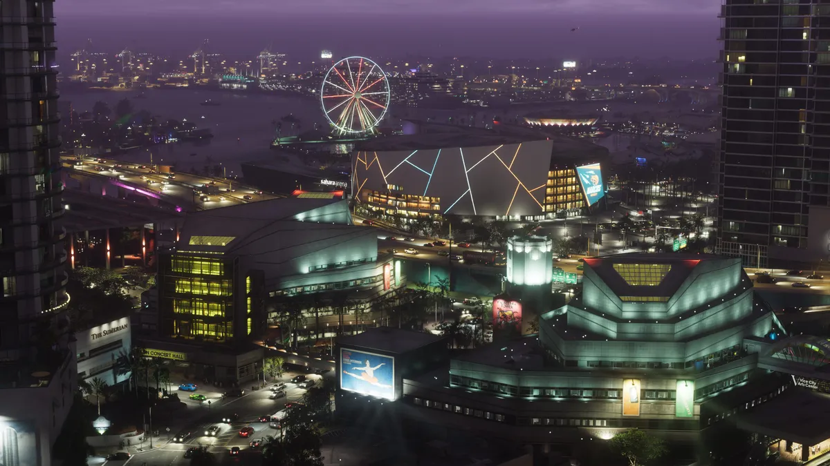 Vice City beach scene from GTA VI