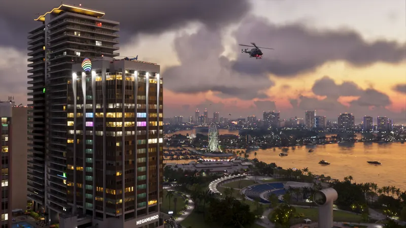 Vice City from the water in GTA 6, part of the Leonida map