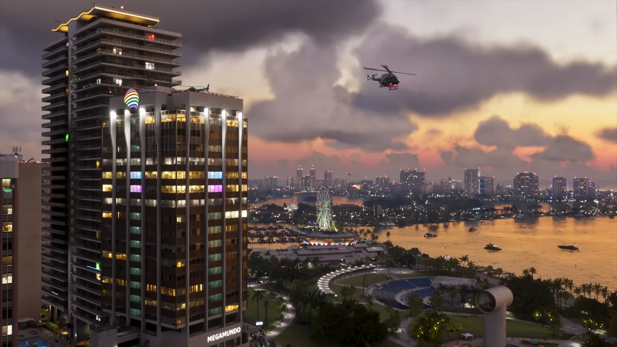 Vice City from the water in GTA 6, part of the Leonida map